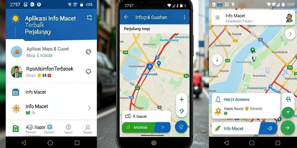 Tampilan antarmuka aplikasi Info Macet 2757 yang user-friendly.