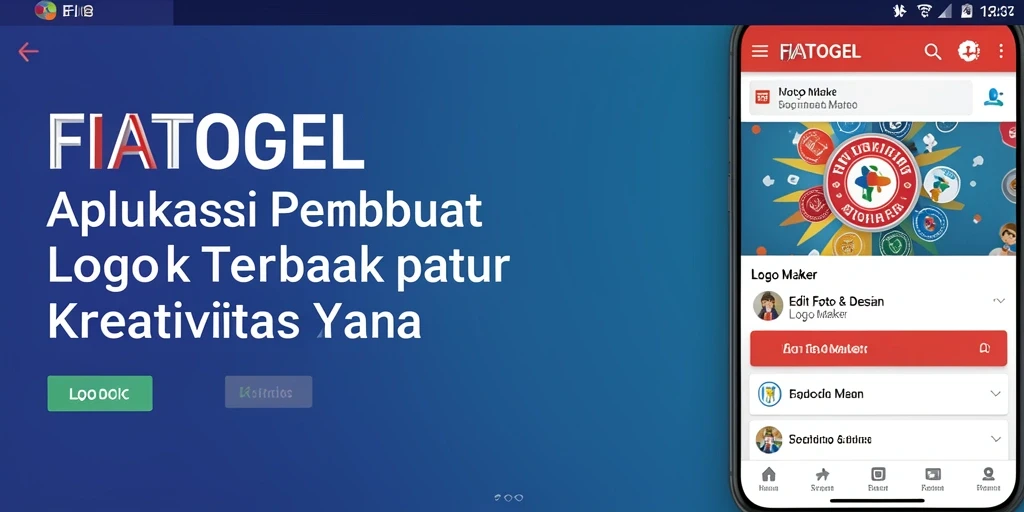 Antarmuka FIATOGEL yang intuitif untuk desain logo.